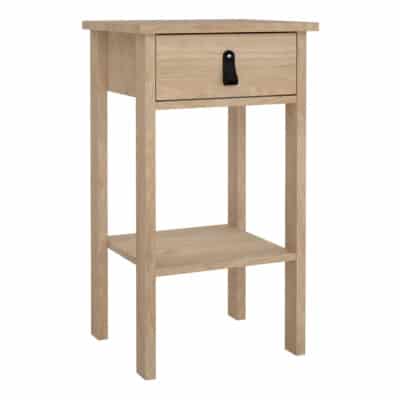 Furniture To Go Barcelona 1 drawer bedside table oak