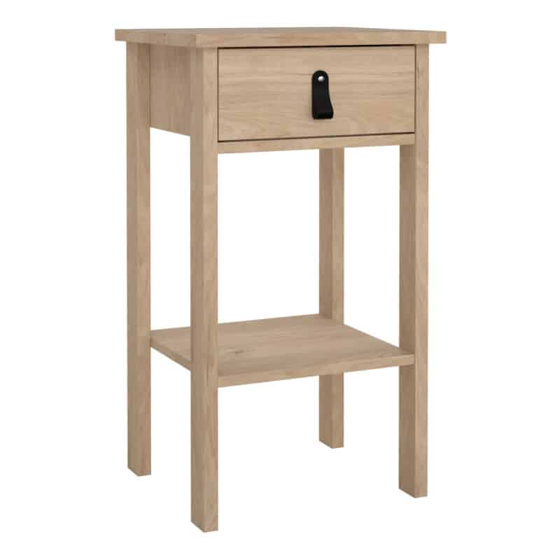 Furniture To Go Barcelona 1 drawer bedside table oak