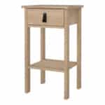 Furniture To Go Barcelona 1 Drawer Bedside Table Oak The Home and Office Stores