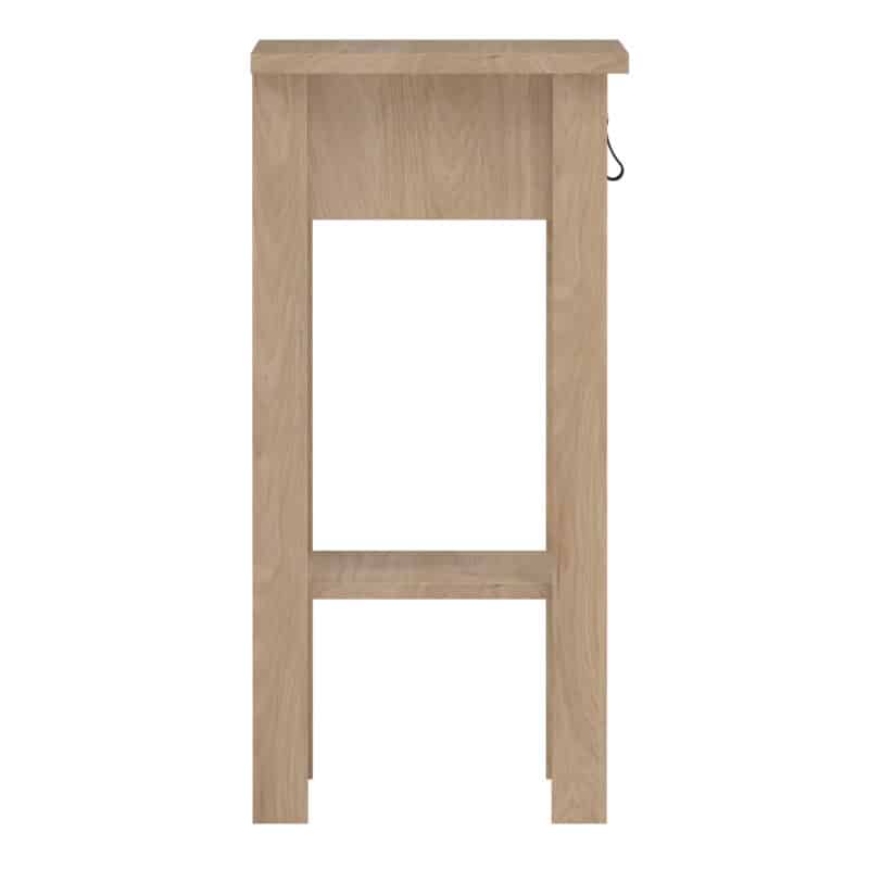 Furniture To Go Barcelona 1 Drawer Bedside Table Oak The Home and Office Stores