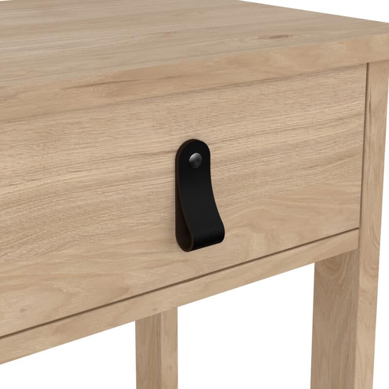 Furniture To Go Barcelona 1 Drawer Bedside Table Oak The Home and Office Stores