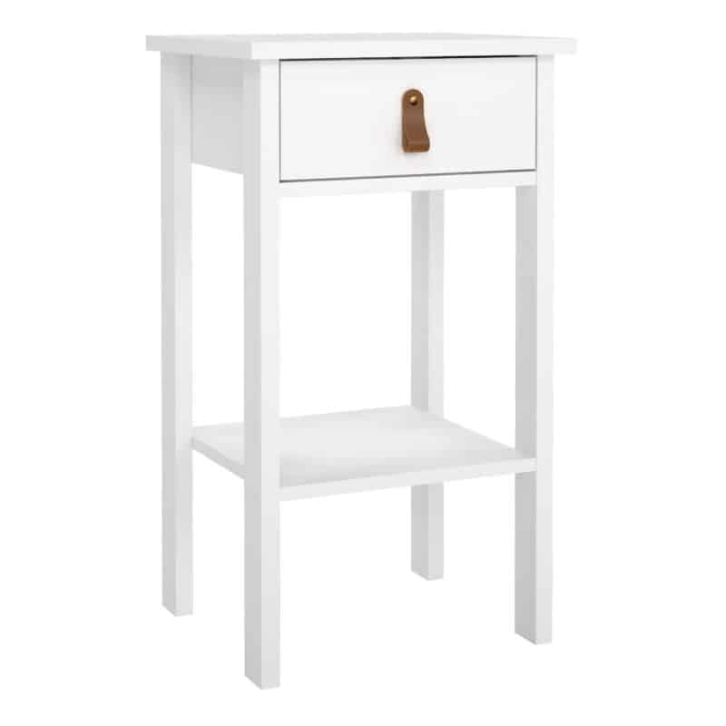 Furniture To Go Barcelona 1 drawer bedside table white