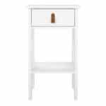 Furniture To Go Barcelona 1 Drawer Bedside Table White The Home and Office Stores