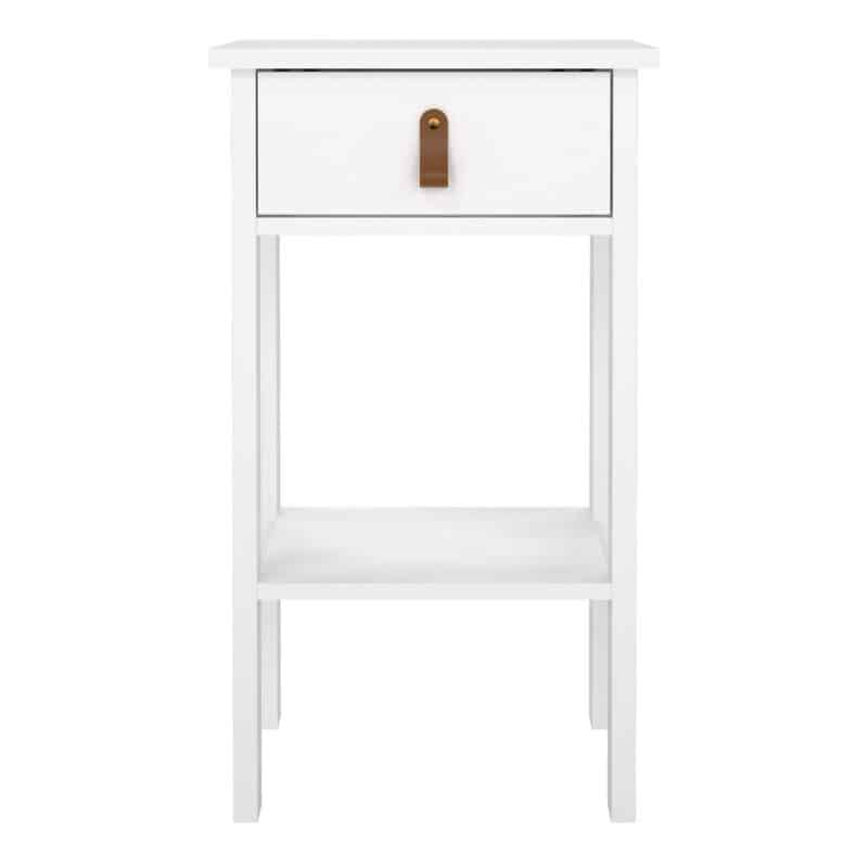 Furniture To Go Barcelona 1 Drawer Bedside Table White The Home and Office Stores