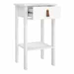 Furniture To Go Barcelona 1 Drawer Bedside Table White The Home and Office Stores