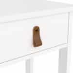 Furniture To Go Barcelona 1 Drawer Bedside Table White The Home and Office Stores