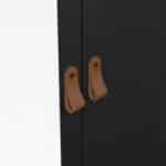 Furniture To Go Barcelona 2 Door 2 Drawer Mirrored Wardrobe Matt Black The Home and Office Stores