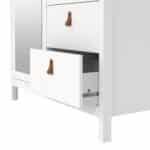 Furniture To Go Barcelona 2 Door 2 Drawer Mirrored Wardrobe White The Home and Office Stores