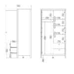 Furniture To Go Barcelona 2 Door 2 Drawer Mirrored Wardrobe White The Home and Office Stores