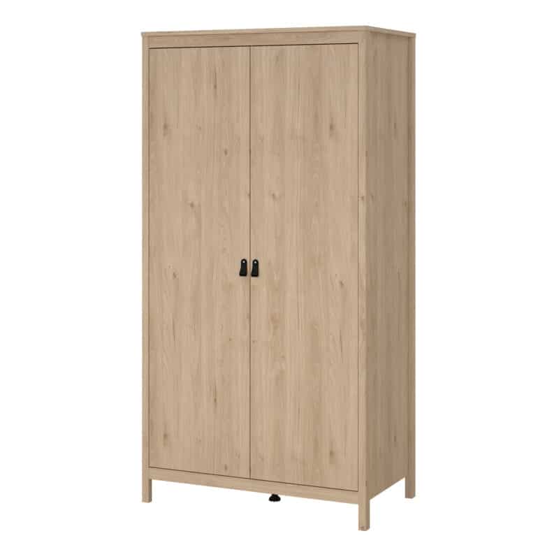 Furniture To Go Barcelona 2 Door Wardrobe Oak The Home and Office Stores
