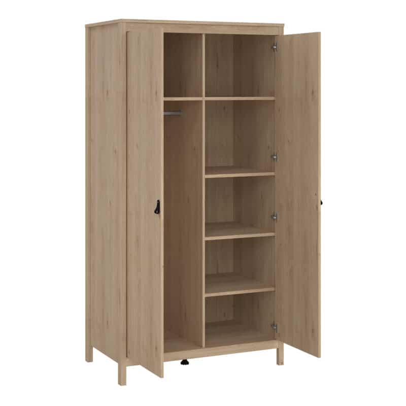 Furniture To Go Barcelona 2 Door Wardrobe Oak The Home and Office Stores