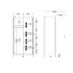 Furniture To Go Barcelona 2 Door Wardrobe Oak The Home and Office Stores