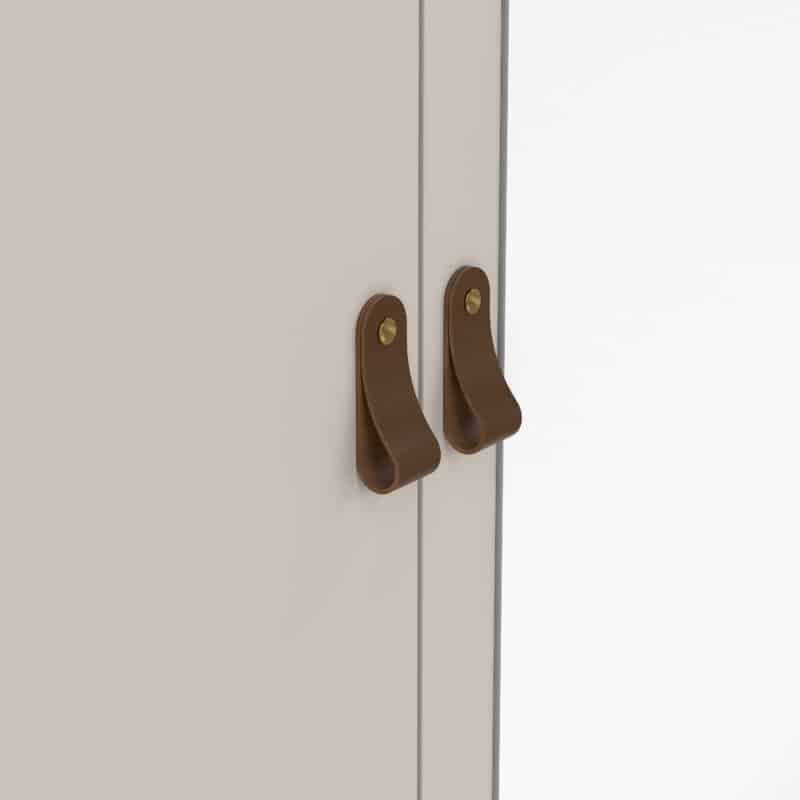 Furniture To Go Barcelona 3 Door 2 Drawer Mirrored Wardrobe Cashmere The Home and Office Stores