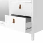 Furniture To Go Barcelona 3 Door 2 Drawer Mirrored Wardrobe White The Home and Office Stores