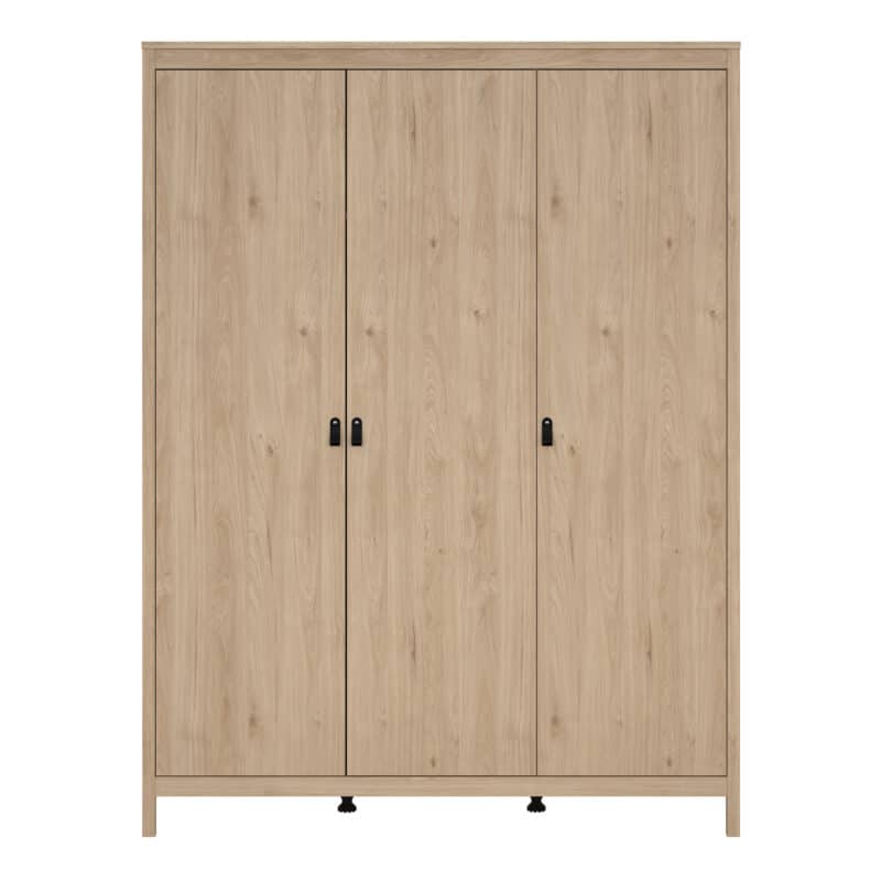 Furniture To Go Barcelona 3 Door Wardrobe Oak The Home and Office Stores