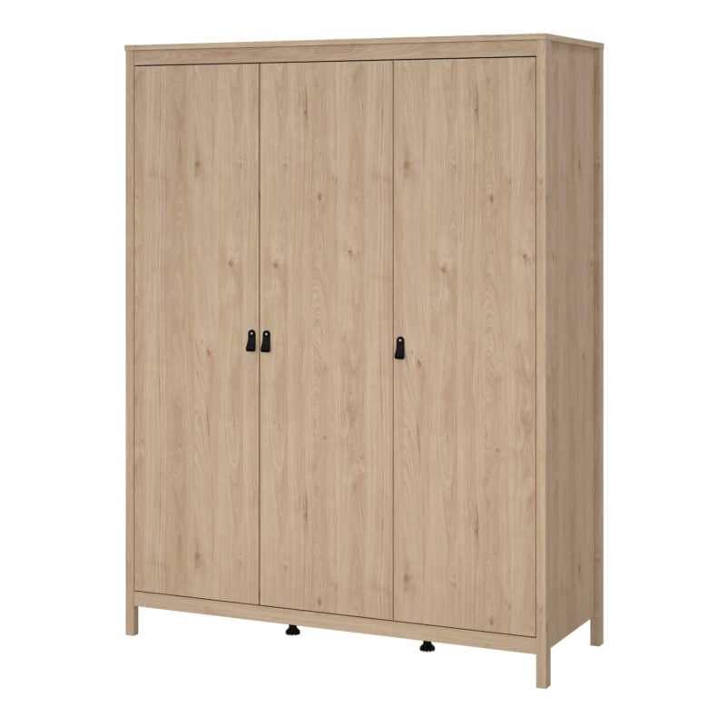 Furniture To Go Barcelona 3 Door Wardrobe Oak The Home and Office Stores