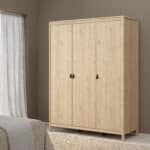 Furniture To Go Barcelona 3 Door Wardrobe Oak The Home and Office Stores