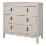 Furniture To Go Barcelona 3 Drawer Chest Cashmere The Home and Office Stores