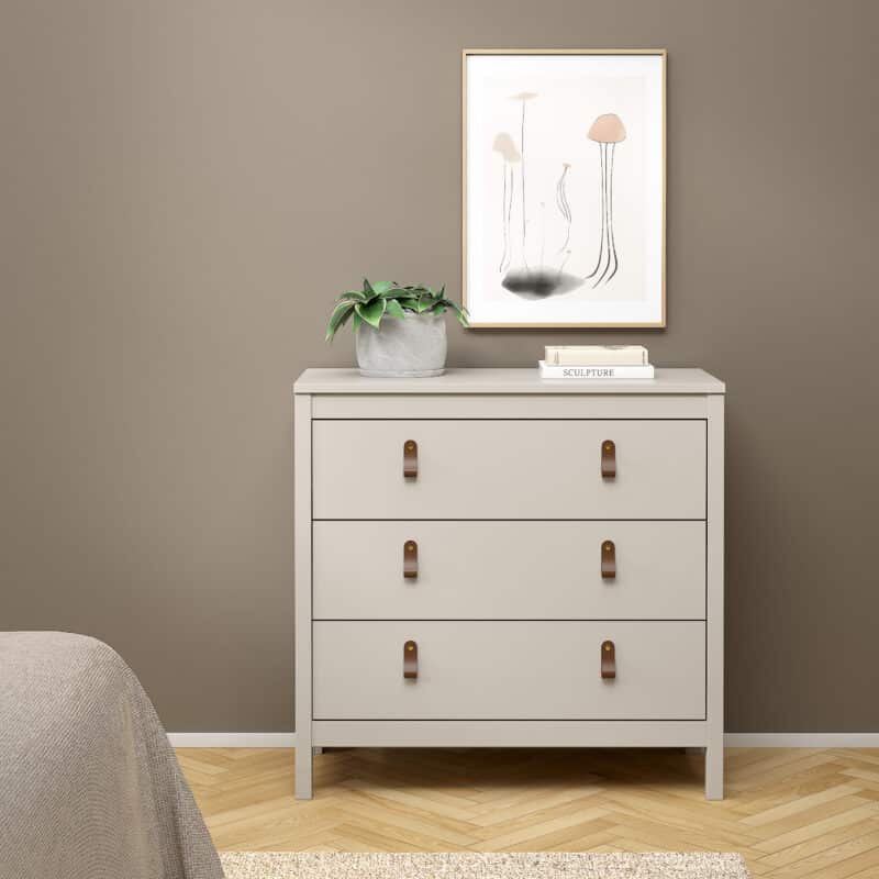 Furniture To Go Barcelona 3 Drawer Chest Cashmere The Home and Office Stores