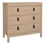 Furniture To Go Barcelona 3 drawer chest oak
