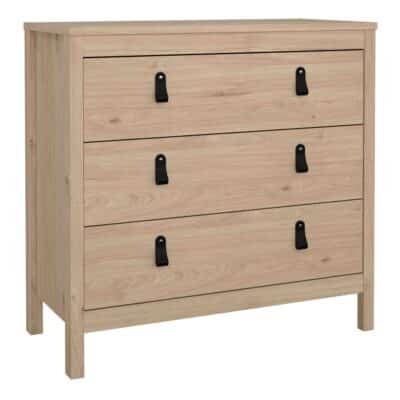 Furniture To Go Barcelona 3 drawer chest oak