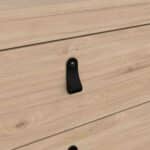 Furniture To Go Barcelona 3 Drawer Chest Oak The Home and Office Stores