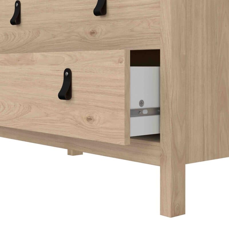 Furniture To Go Barcelona 3 Drawer Chest Oak The Home and Office Stores