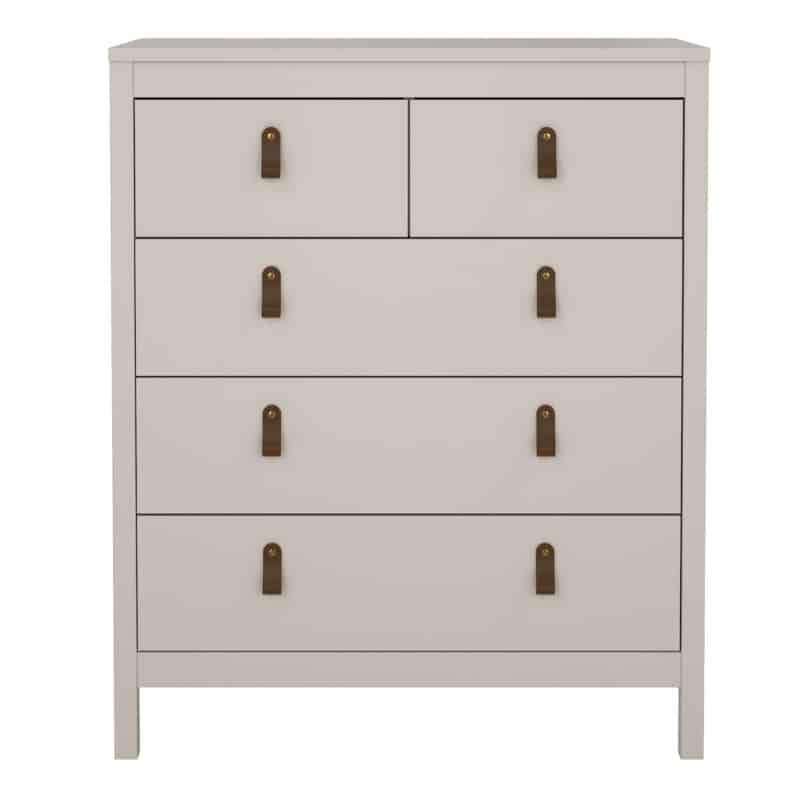 Furniture To Go Barcelona 5 Drawer Chest Cashmere The Home and Office Stores