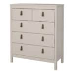 Furniture To Go Barcelona 5 Drawer Chest Cashmere The Home and Office Stores