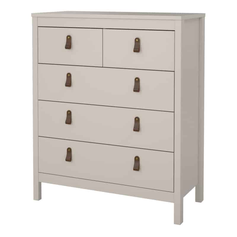 Furniture To Go Barcelona 5 Drawer Chest Cashmere The Home and Office Stores