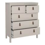Furniture To Go Barcelona 5 Drawer Chest Cashmere The Home and Office Stores