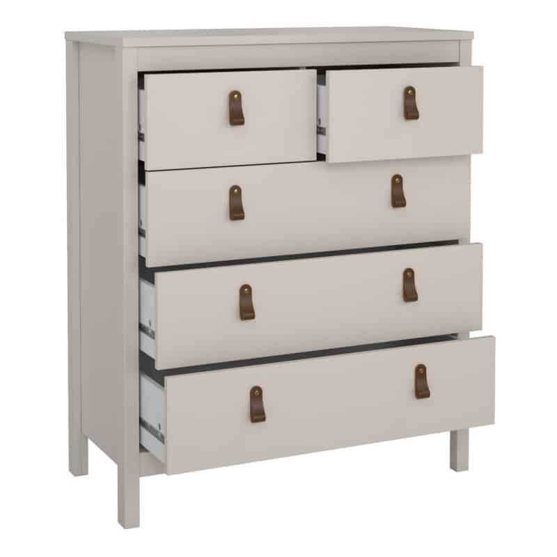 Furniture To Go Barcelona 5 Drawer Chest Cashmere The Home and Office Stores