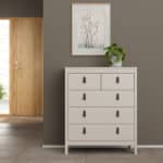 Furniture To Go Barcelona 5 Drawer Chest Cashmere The Home and Office Stores
