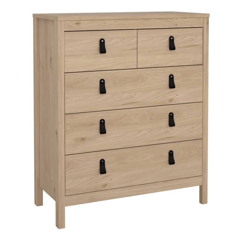 Furniture To Go Barcelona 5 drawer chest oak