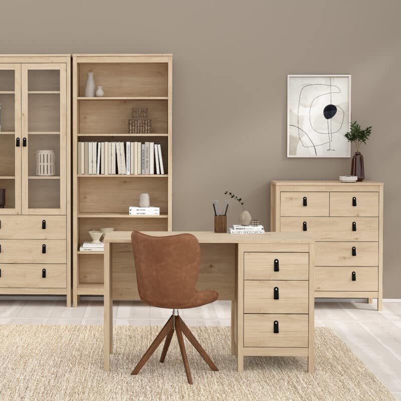Furniture To Go Barcelona 5 Drawer Chest Oak The Home and Office Stores