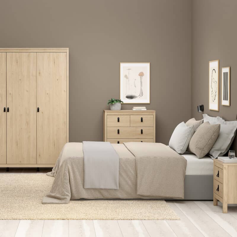 Furniture To Go Barcelona 5 Drawer Chest Oak The Home and Office Stores
