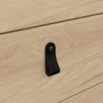 Furniture To Go Barcelona 5 Drawer Chest Oak The Home and Office Stores