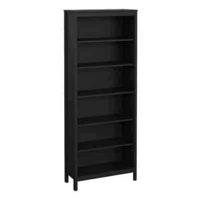 Furniture To Go Barcelona 5 shelf bookcase matt black