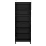 Furniture To Go Barcelona 5 Shelf Bookcase Matt Black The Home and Office Stores