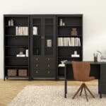 Furniture To Go Barcelona 5 Shelf Bookcase Matt Black The Home and Office Stores