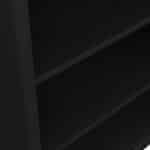 Furniture To Go Barcelona 5 Shelf Bookcase Matt Black The Home and Office Stores