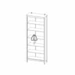 Furniture To Go Barcelona 5 Shelf Bookcase Matt Black The Home and Office Stores