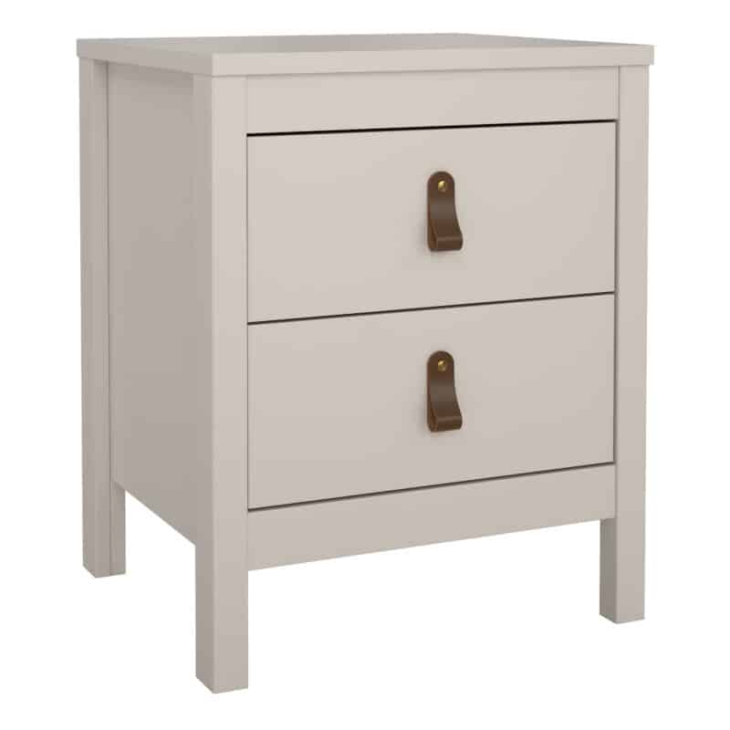 Furniture To Go Barcelona bedside table 2 drawers cashmere