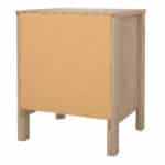 Furniture To Go Barcelona Bedside Table 2 Drawers Oak The Home and Office Stores
