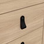 Furniture To Go Barcelona Bedside Table 2 Drawers Oak The Home and Office Stores