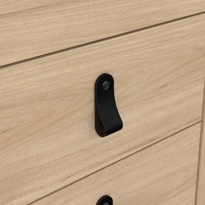 Furniture To Go Barcelona Bedside Table 2 Drawers Oak The Home and Office Stores