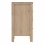 Furniture To Go Barcelona Bedside Table 3 Drawers Oak The Home and Office Stores