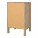 Furniture To Go Barcelona Bedside Table 3 Drawers Oak The Home and Office Stores