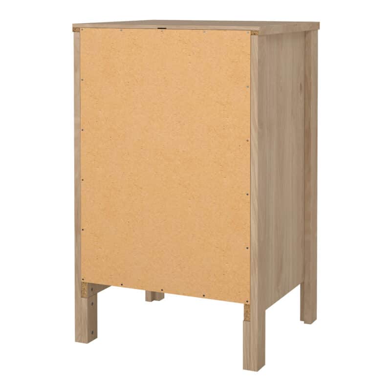 Furniture To Go Barcelona Bedside Table 3 Drawers Oak The Home and Office Stores