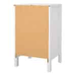 Furniture To Go Barcelona Bedside Table 3 Drawers White The Home and Office Stores